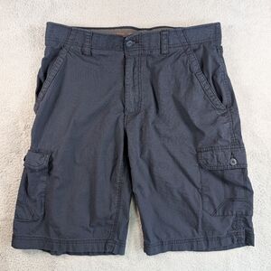 Wearfirst Cargo Shorts Mens 34 Navy Blue Utility 11" Inseam